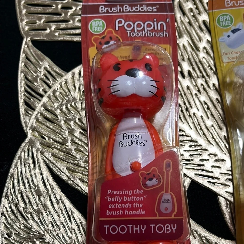Poppin' Toothbrush Set - Toothy Toby, Milky Wayne, Richie